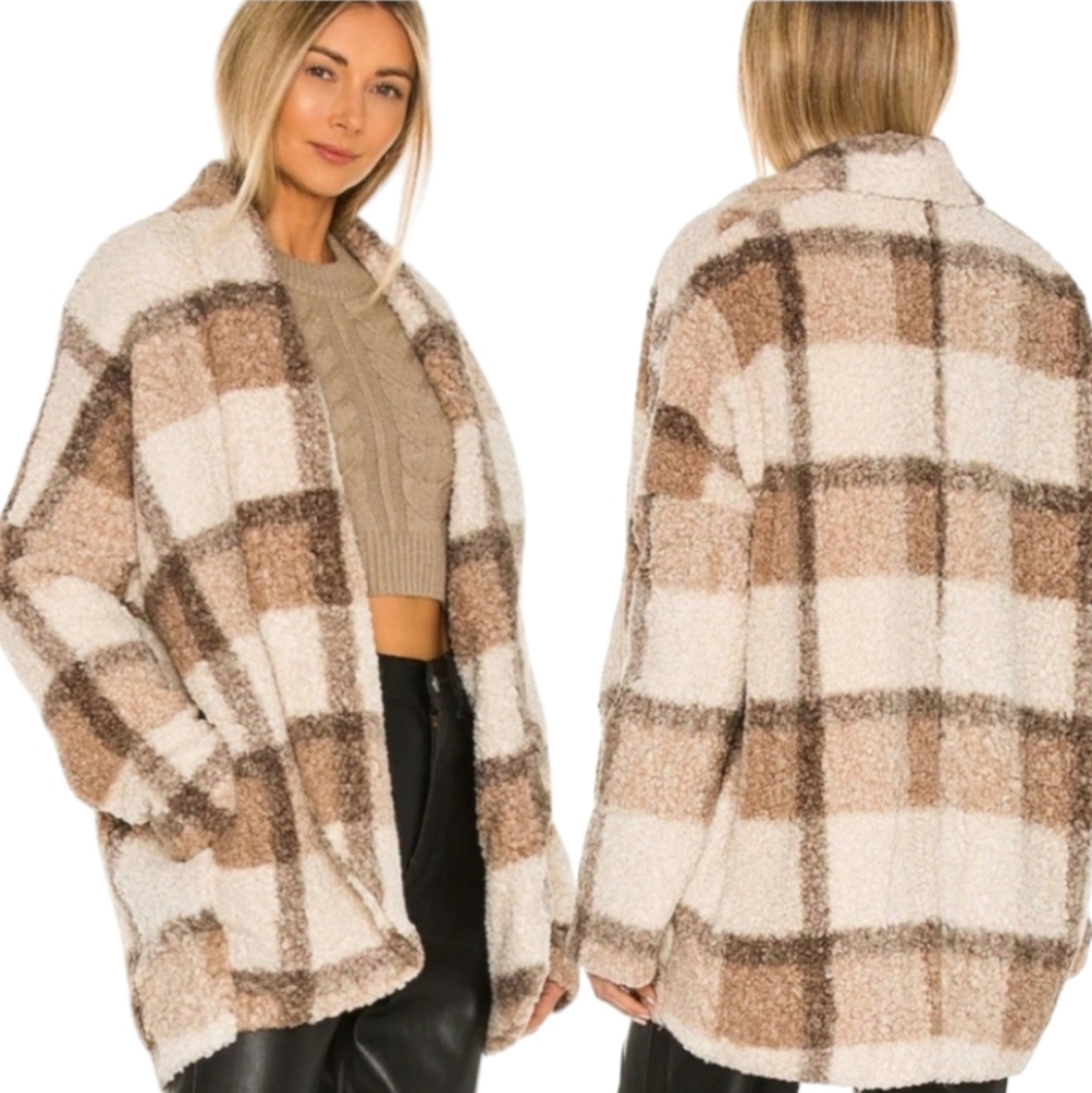 Sale 💫Amanda Uprichard Aspen cardi coat neutral oatmeal - Picture 1 of 10